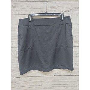 Chicos 1 Zenergy Golf Skort Skirt Women's  Med/8 Black Pockets Athleisure Active